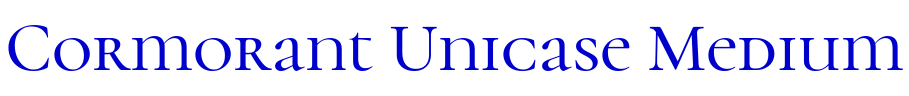 Cormorant Unicase Medium шрифт